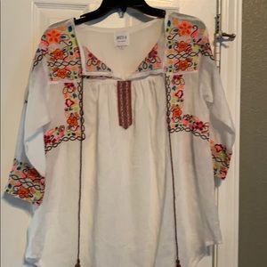 Misa Los Angeles Embroidered Shirt